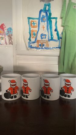 Waechtersbach Christmas mugs vintage Santa