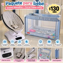 4moms MamaRoo + Fisher-Price Playpen / Corral para bebé