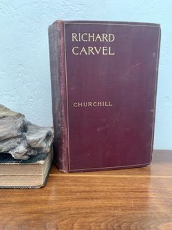 Rare Red and Gold copy of “Richard Carvel” by Winston Churchill. 1899 First Edition, 16th, printing. Vintage/Antique book.