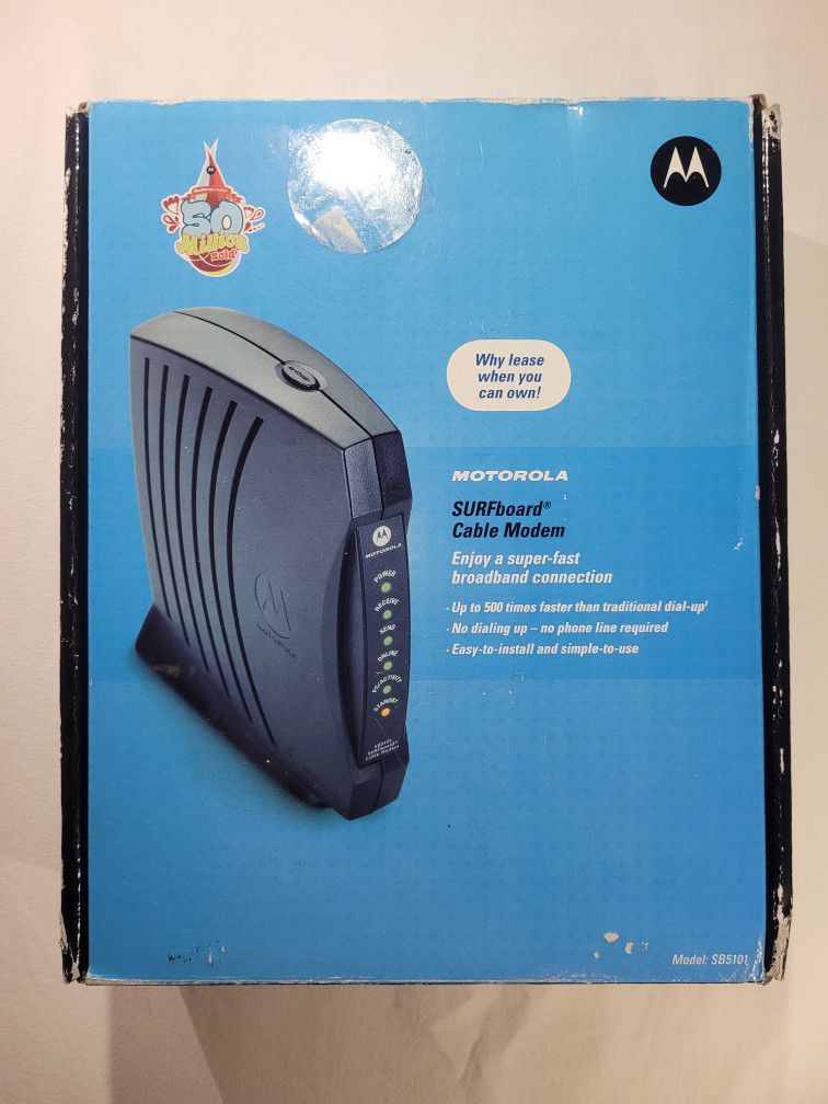 Motorola Surfboard Cable Modem Docsis 2.0 like new