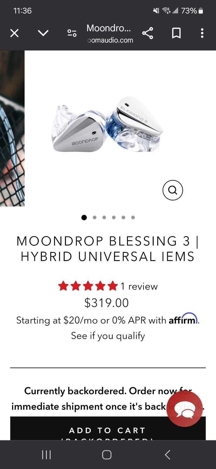 Moondrop Blessing 3, Hybrid Universal IEMS, NEW 