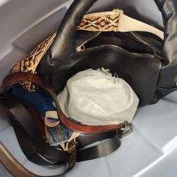Box Of Women's Purses, Bags, Belts