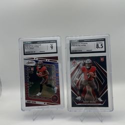 Buccaneers Slab Lot PSA and CGC Mike Evans, Baker Mayfield And Bucky Irving