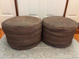 Chevron pouf 2 available  $20 each