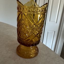 Vintage Amber Hartley Glass