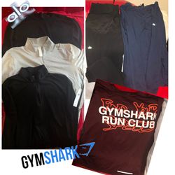 MENS ALO & GYMSHARK CLOTHING LOT