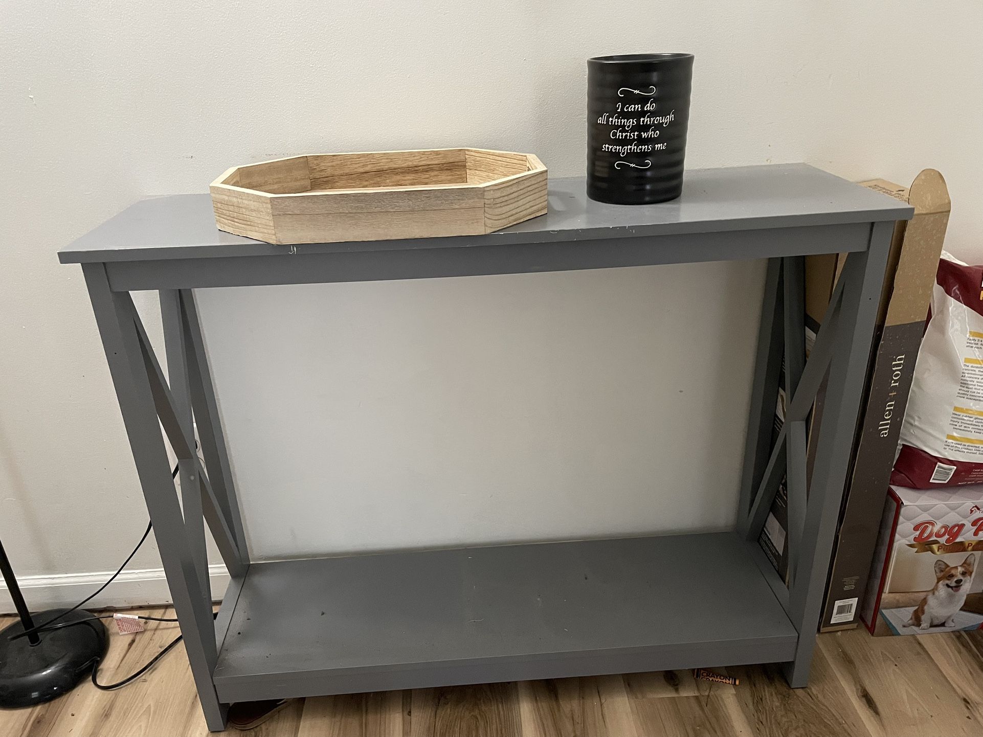 Grey Entry Table