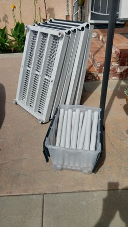 STORAGE PLASTIC RACK 72" H X 24" D X 36" W