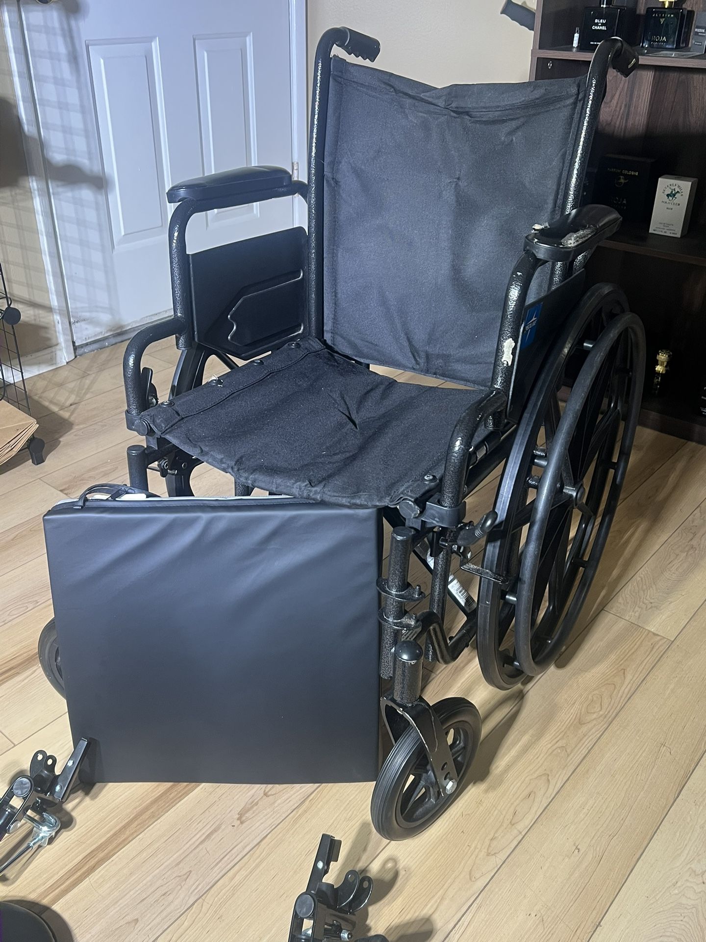 Wheelchair. Adult Medical Equipment With Support