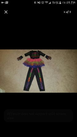 Skeleton Halloween Costume Lil Girl