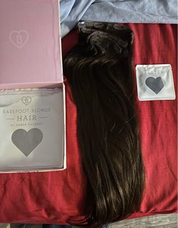 Brown human hair extensions