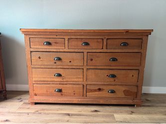 Solid wood dresser