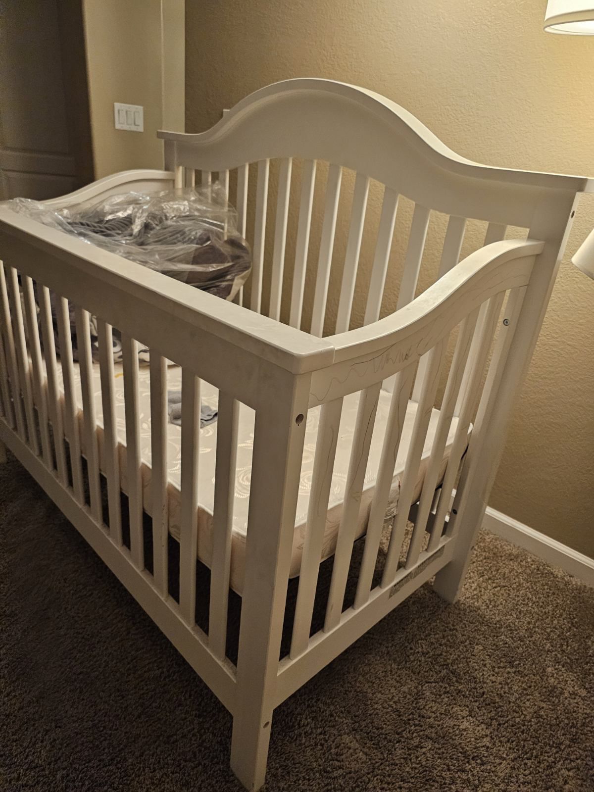 Baby Crib Color White 