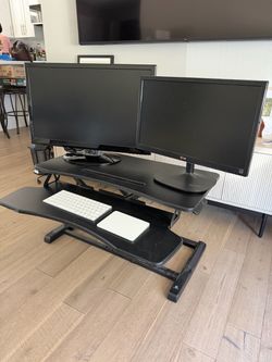 TechOrbits 32" Adjustable Standing Desk Converter – $80 OBO
