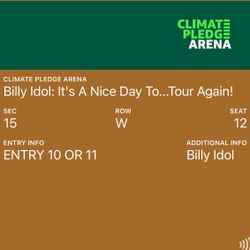 Billy Idol At Climate Pledge