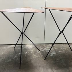 Vintage 1950s Triangle Tables 