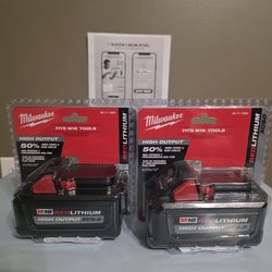 Milwaukee M18 18-Volt Lithium-Ion 6.0Ah High Output Battery 2-Pack
