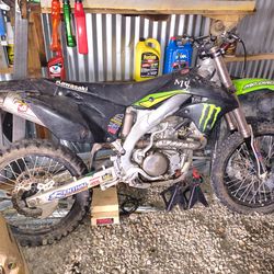2007 Kawasaki KX450X dirt bike w/T-4 high performance exhaust