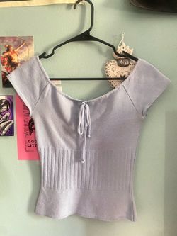 Blue sleeveless top