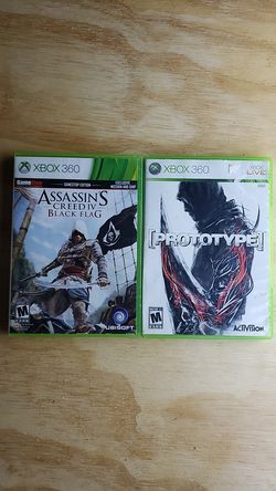 Xbox 360 Games 2 pack Assassin's Creed Black Flag, Prototype