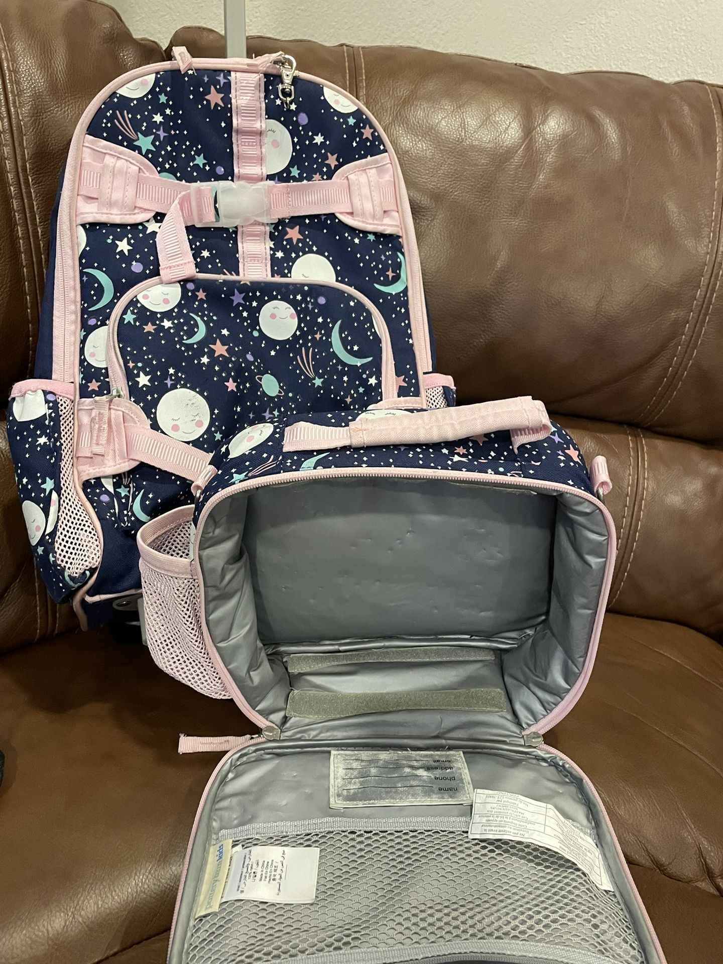 Pottery Barn Rolling Backpack & Lunch Box