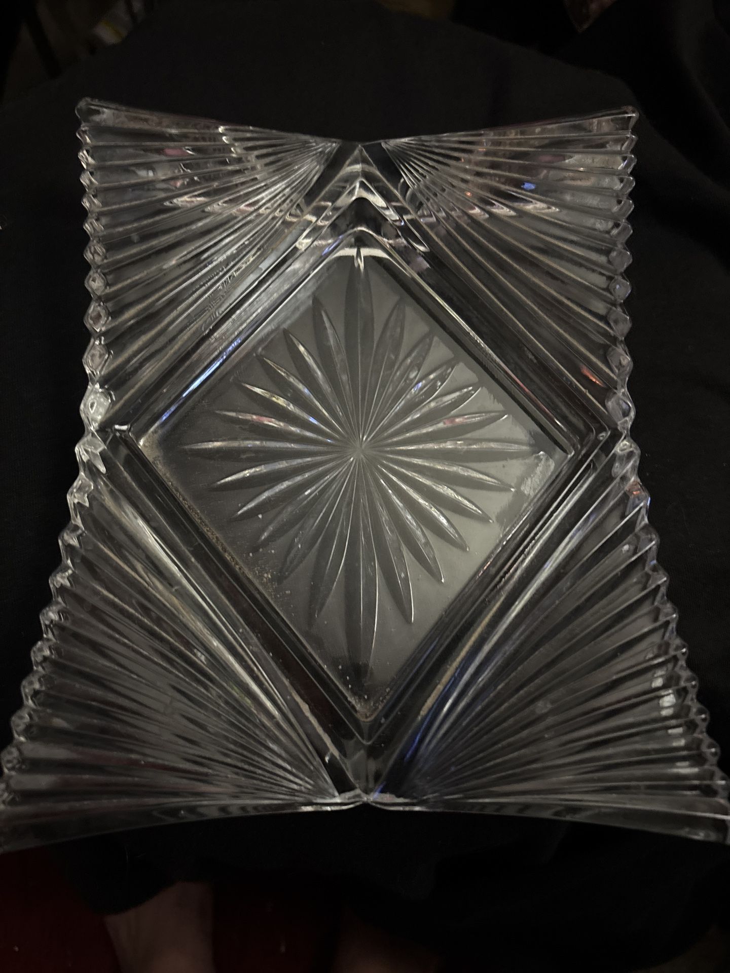 Cigar Ashtray Heavy Glass Crystal Inspired