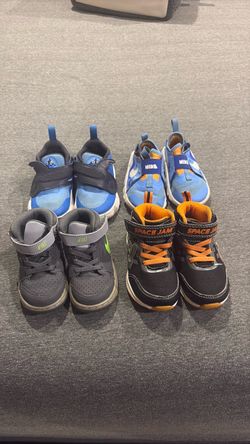 4 Pairs Kids Sneakers Nike & Space Jam
