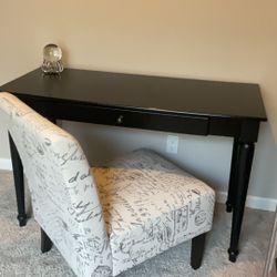 Desk and chair
