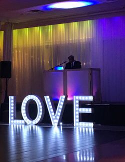 Wood illuminated letters