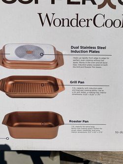Copper chef set roaster grill pan Thumbnail