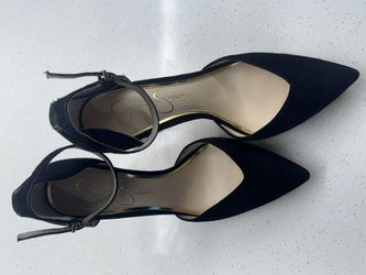 Jessica Simpson Black Velvet Heels  Size 6