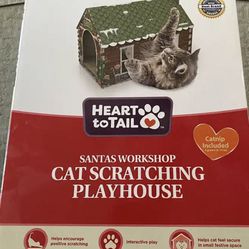 New Holiday Cat Scratch Playhouse 