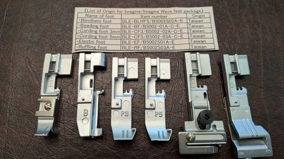 Baby Lock Serger Feet