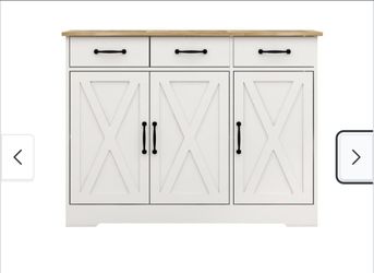 Farmhouse style side table/buffet/storage