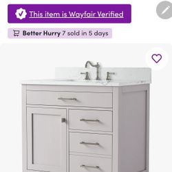 Ajhane 36" Single Bathroom Vanity Set