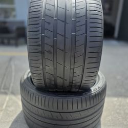 345 25 20 (2) (P37) TIRES TOYO PROXES SPORT  80% TREAD 