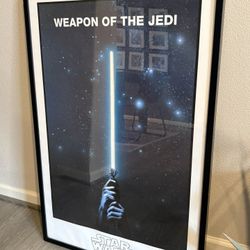 Framed Star Wars Jedi Poster Wall Art