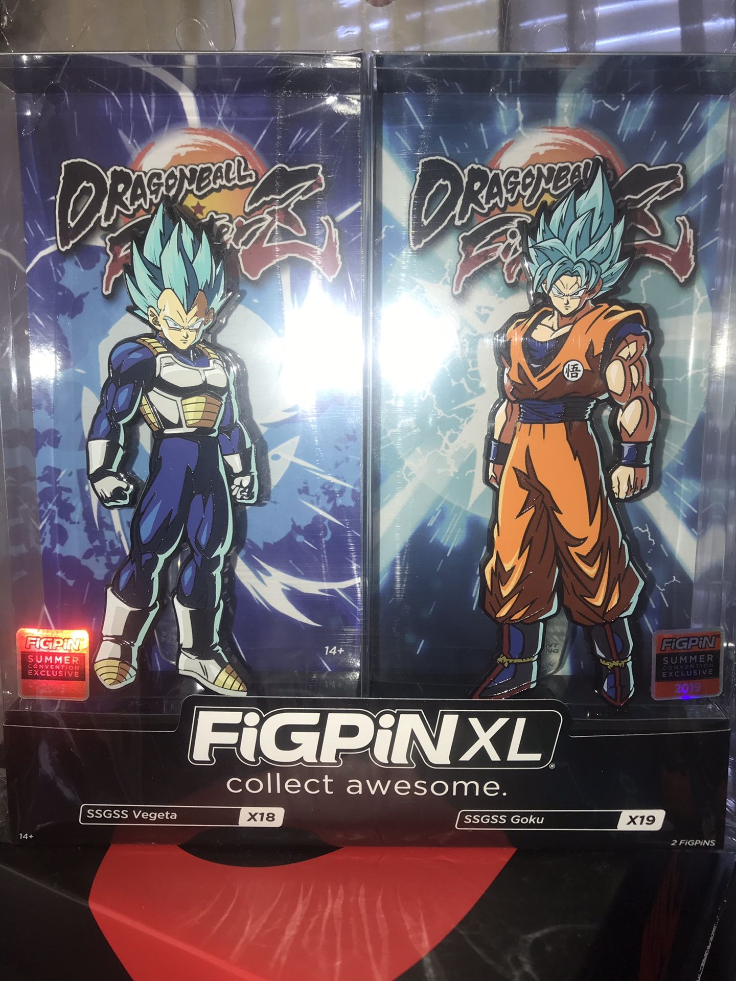 $25 EACH FIGPIN XL Dragon Ball Z Goku and Vegeta