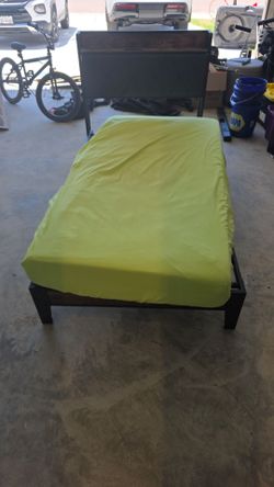 Twin bed. Pretty much brand new