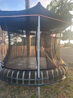 Vuly Thunder Trampoline + Shade + Tent Enclosure – $390