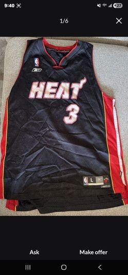 Reebok Miami Heat Dwyane Wade Jersey Size L