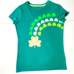 Cat & Jack Girl's St. Patrick's Day T-Shirt Size: 10/12