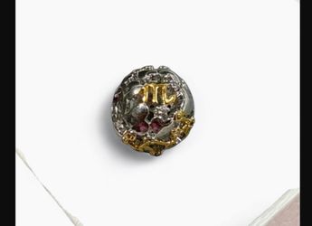 Scorpio Zodiac Charm Bead with Stones