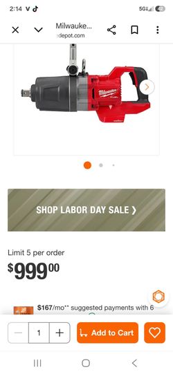 Milwaukee m18 1 in
