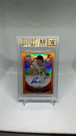 2013 Bowman Draft Picks & Prospects Robert Kaminsky #BDPP57 Orange Refractor /25 Beckett Gem Mint 9.5 Autograph 10