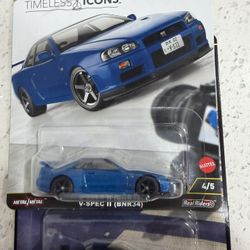 2025 Hot Wheels Premium Timeless Icons Nissan Skyline GT-R V-SPEC II (BNR34)