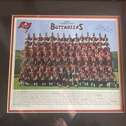 1998 Tampa Bay Buccaneers Team Photo Signed By Tony Dungy