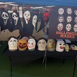 Last Minute Halloween Masks / Mascaras - WILL DELIVER!! LED ENCIENDEN / LATEX / PLASTIC MASK STYLES