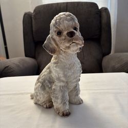 Ceramic Poodle Figurine, Shafford Japan