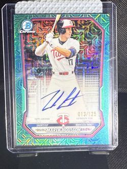 Marek Houston on card Auto Lot